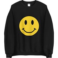 Sweat à capuche Smiley Face pour unisexe en noir