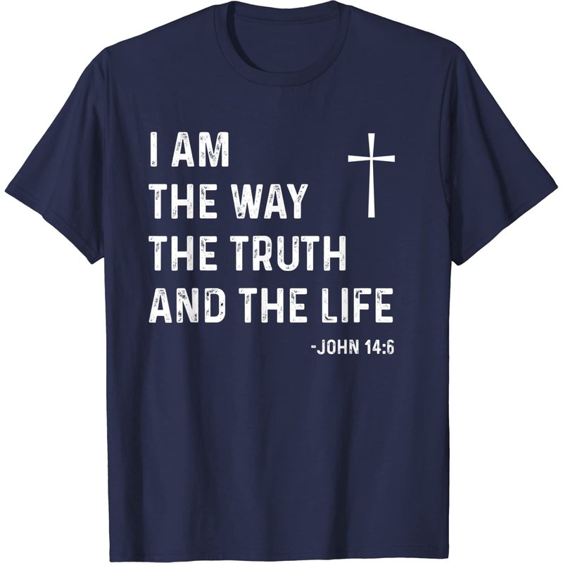 T-shirt Symbol Of Truth Je Suis Le Chemin La Vérité La Vie pour Hommes — T-shirts pour hommes