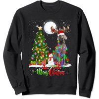 Sweatshirt Weimaraner Chien Joyeux Noël pour Unisexe