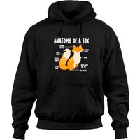 Hoodie Unisexe Anatomy Of A Fox — Sweats à capuche pour hommes