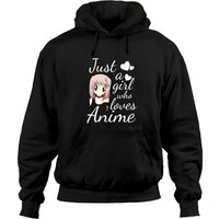 Chibi Animal Hoodie Just A Girl Who Loves Anime — Sweats à capuche pour hommes