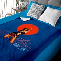 Couverture pour bébé Doja Streets Cat en bleu royal — Couvertures pour bébé