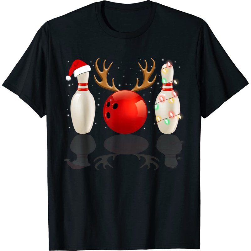 T-shirt de Noël Bowling pour hommes — T-shirts pour hommes