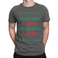 T-shirt de Noël pour hommes Retta Jolliest Bunch of A-holes — T-shirts pour hommes