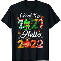 Goodbye 2021 Hello 2022 Funny Christmas T-Shirt for Men