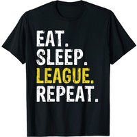 Eat Sleep League Repeat Men's Gaming T-Shirt