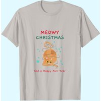 T-shirts Amusants de Noël avec Chats pour Hommes — T-shirts pour hommes