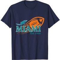 Miami Est 1966 Sports Team Dolphin T-Shirt for Men