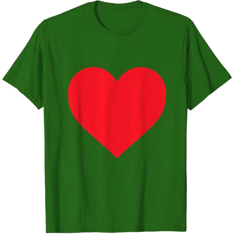 Red Heart Valentine's Day T-Shirt for Men