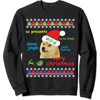 Sweatshirt Unisexe Shiba Inu Noël Doge Meme