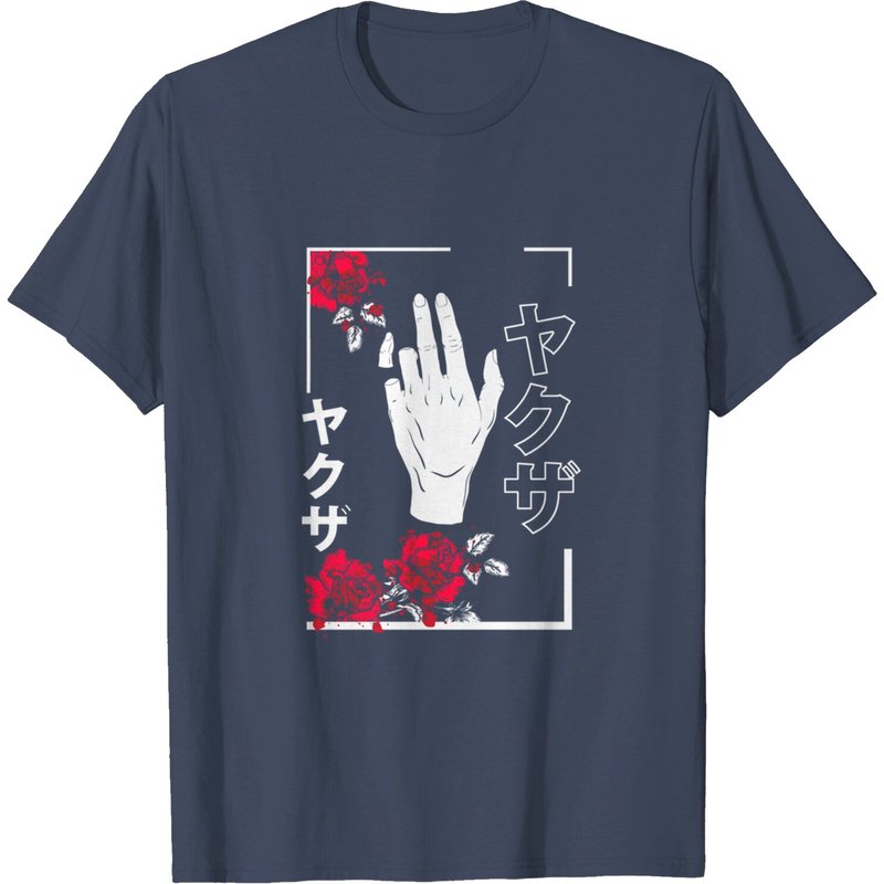 Japanese Aesthetic Flowers Soft Grunge T-Shirt for Men — Mens T Shirts