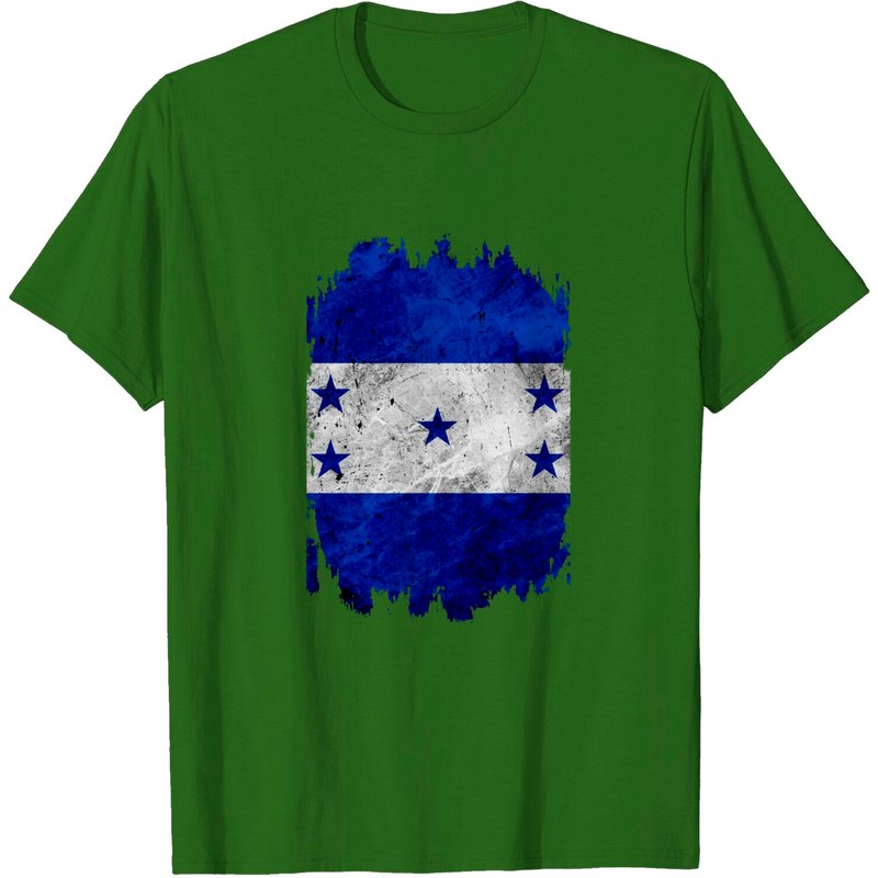 T-shirt Distressed Catracho Motagua avec Drapeau Hondurien pour Hommes — T-shirts pour hommes