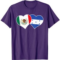 T-shirt pour hommes avec le drapeau du Mexique et du Honduras