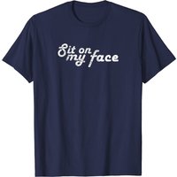 T-shirt Meme Sit On My Face pour hommes en noir — T-shirts pour hommes