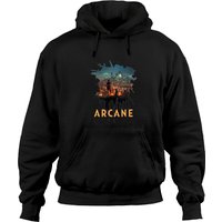 Hoodie Essentiel Arcane Splats pour Unisexe en Vert Militaire — Sweats à capuche pour hommes