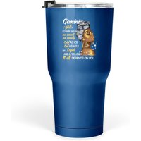 Gemini Girl Birthday Tumbler 30 Oz - Royal Blue
