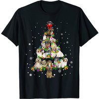 T-shirt de Noël avec chien Lhasa Apso pour hommes — T-shirts pour hommes