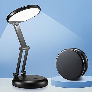 Lampe de bureau LED rechargeable pour bureau à domicile, pliable et portable — Lampe de bureau menée