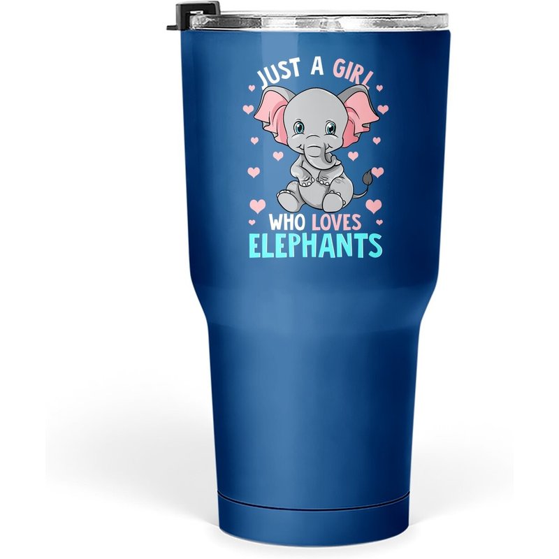 Just A Girl Who Loves Elephants Tumbler 30 Oz — Tasses et gobelets