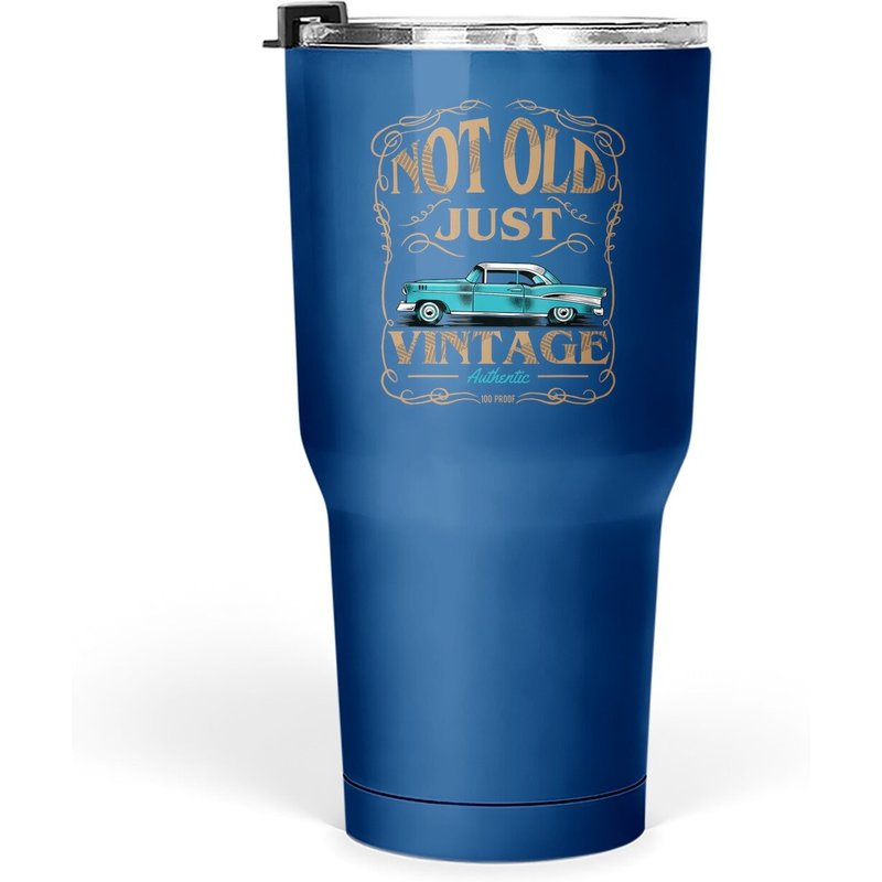 Tasse d'anniversaire voiture classique américaine vintage 30 oz — Tasses et gobelets