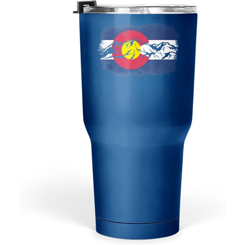 Gobelet Colorado Mountain Love Drapeau du Colorado 30 Oz — Tasses et gobelets