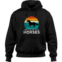 Unisexe Hoodie Just A Girl Who Loves Horses — Sweats à capuche pour hommes