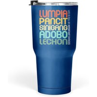 Filipino Food Tumbler 30 Oz - Lumpia, Pancit, Sinigang, Adobo, Lechon — Mugs & Tumblers