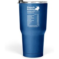 Gobelet Nutrition Faits sur le Bouledogue Français 30 oz — Tasses et gobelets