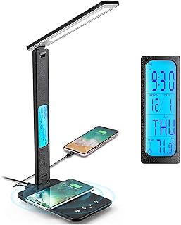 Lampe de bureau LAOPAO avec port de chargement USB et caractéristiques ajustables