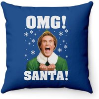 OMG Santa Buddy Elf Christmas Throw Pillows for Cover Only