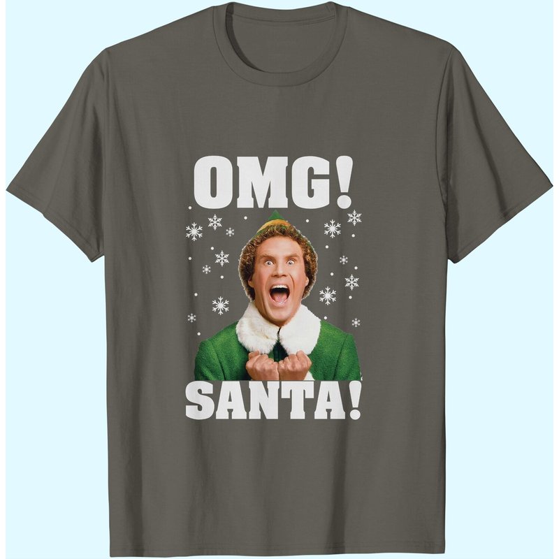 T-shirts de Noël OMG Santa Buddy Elf pour hommes — T-shirts pour hommes