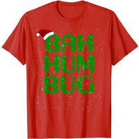 Snowy Christmas Bah Humbug Santa Hat T-Shirt for Men