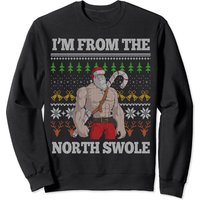 Je viens du Nord Swole Sweatshirt de Noël du Père Noël — Sweats à capuche pour hommes