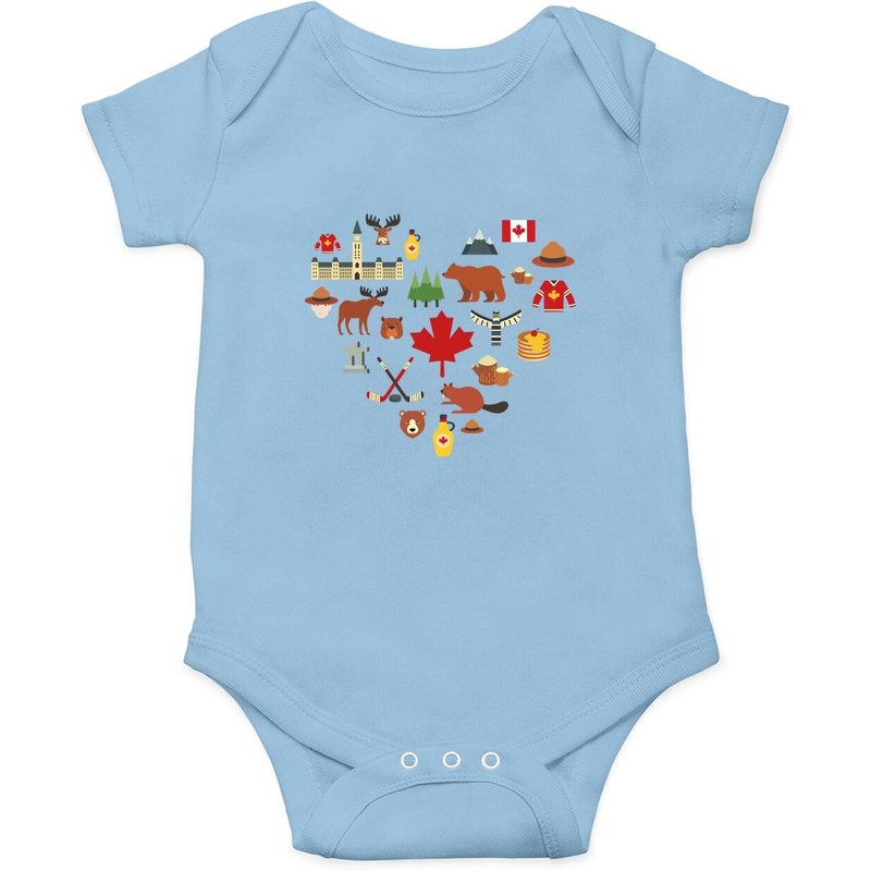 Monosie RCMP avec symbole vintage canadien et drapeau du Canada — Bodys bébé