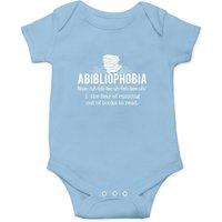 Abibliophobia Funny Bookworm Reader Gift Baby Onesie — Baby Onesies