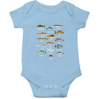 Ensemble de pêche avec motifs de poissons d'eau douce