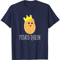 T-shirt Potato Queen - T-shirt noir pour hommes — T-shirts pour hommes