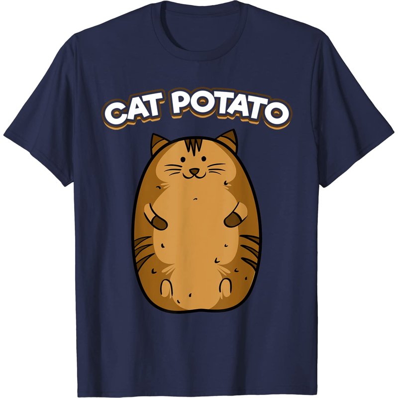 T-shirt Cat Potato pour hommes - T-shirt félin mignon — T-shirts pour hommes