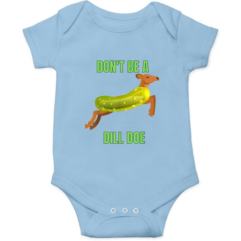 Dill Doe Onesie Thème Cornichon pour Bébés — Bodys bébé