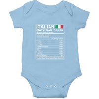 Body bébé avec faits nutritionnels italiens