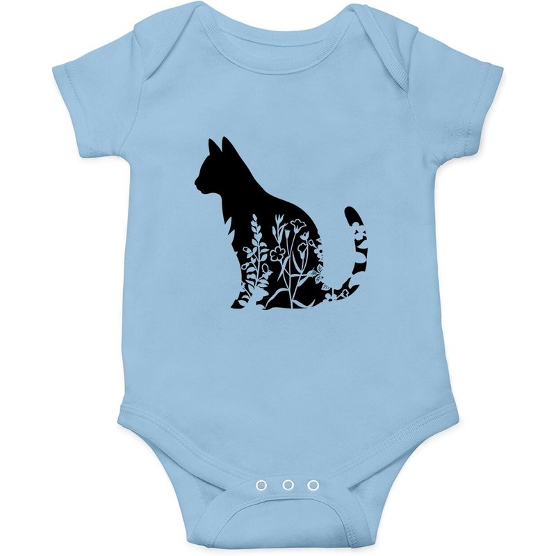 Combinaison pour Bébé - Motif Chat Floral — Bodys bébé