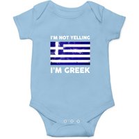 I'm Not Yelling I'm Greek Onesie | Greece Flag Design