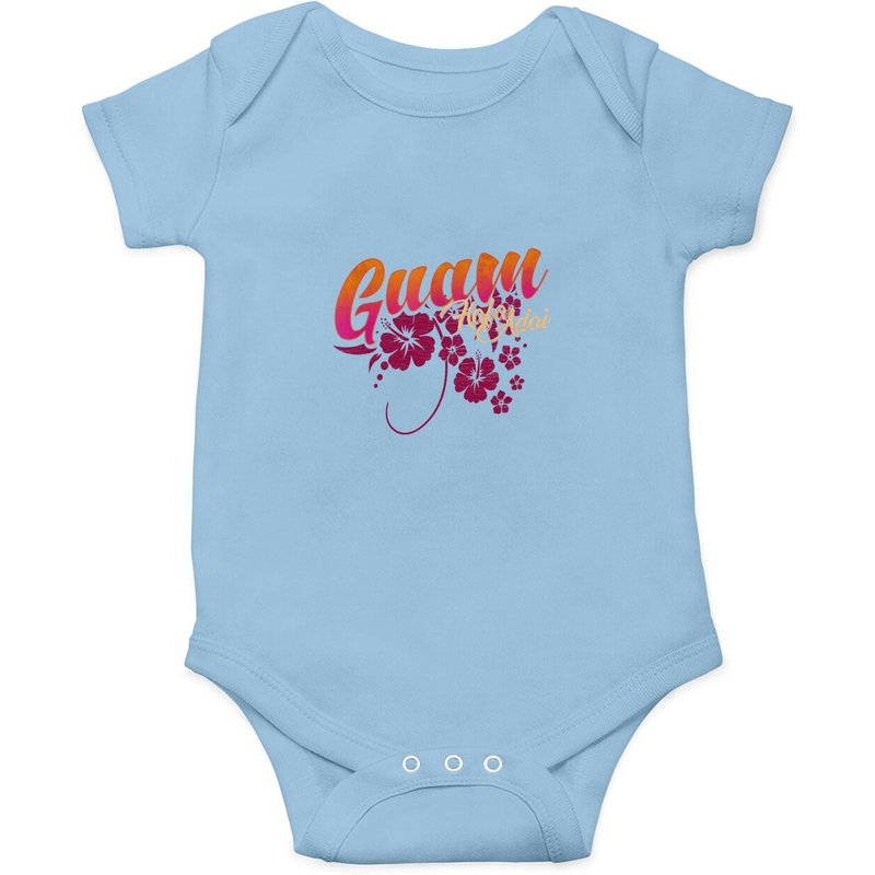 Guam Flower Chamorro Hafa Adai Hibiscus Body pour Bébé — Bodys bébé