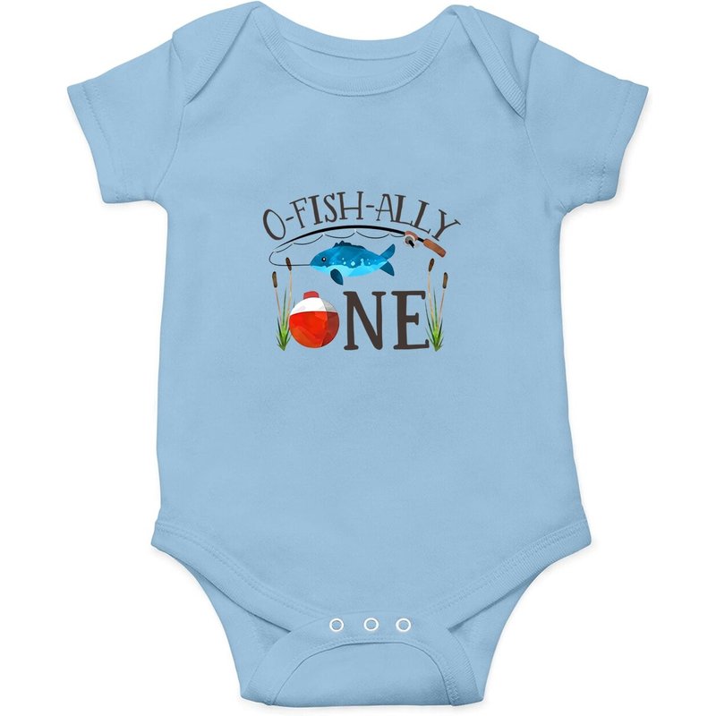 O-fish-ally Un Body de Premier Anniversaire de Garçon — Bodys bébé