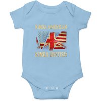 Kinda American Kinda British Grenouillère Drapeau US UK