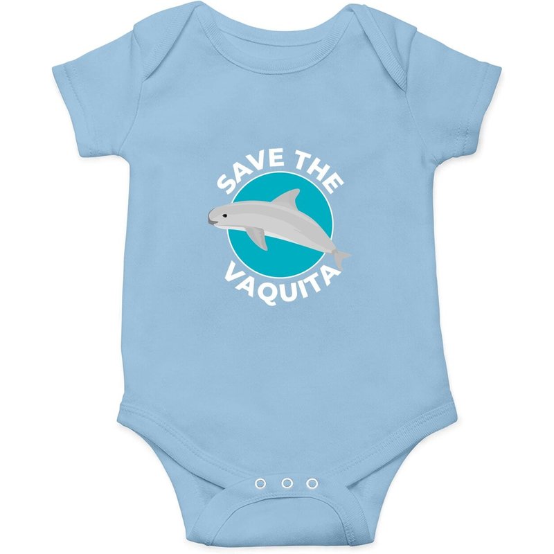 Body pour bébé Vaquita Porpoise en danger — Bodys bébé
