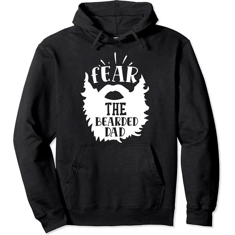 Fear The Beard Hoodie Dad Pullover for Unisex — Mens Hoodies