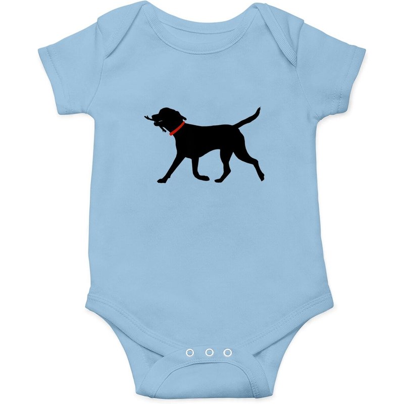 Labrador Retriever Onesie Play Fetch Black Lab — Bodys bébé