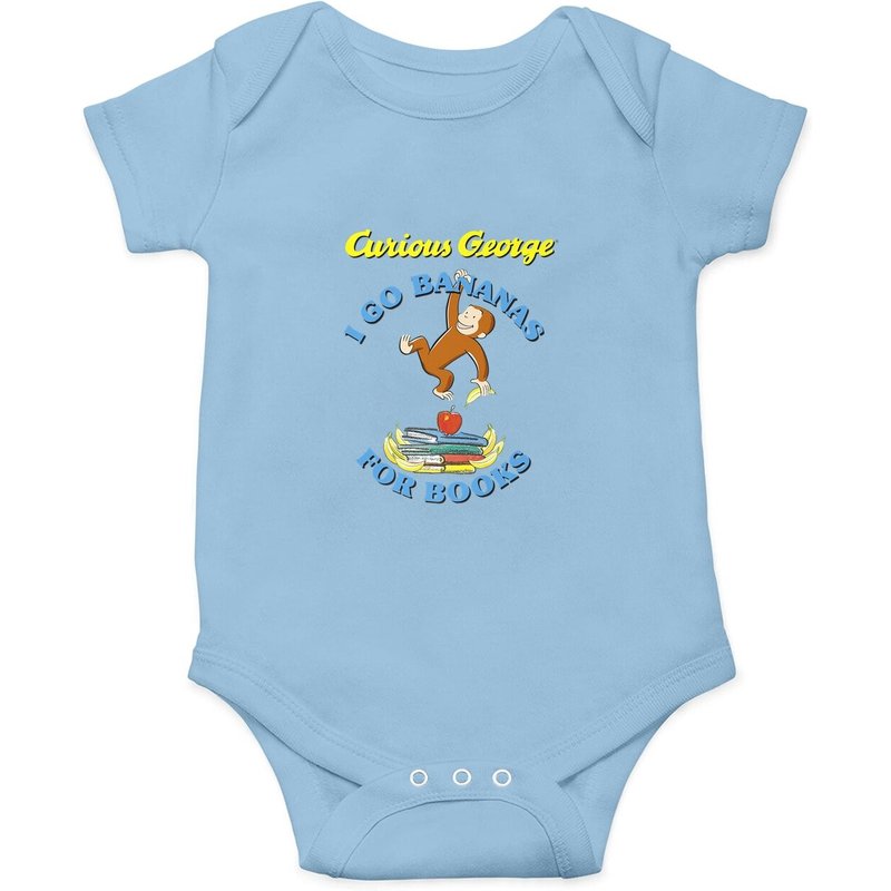 Ensemble de grenouillère Curious George I Go Bananas For Books — Bodys bébé