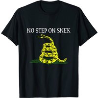 T-shirt No Step On Snek pour hommes en noir